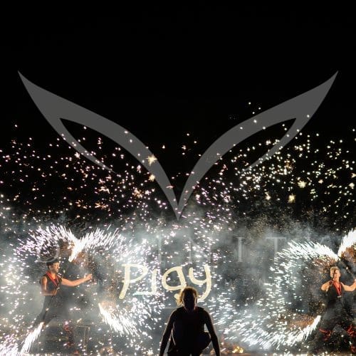 Trio fire show pyro finale 2